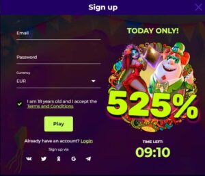 Amigo Wins casino registration