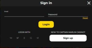 Captain marlin registration