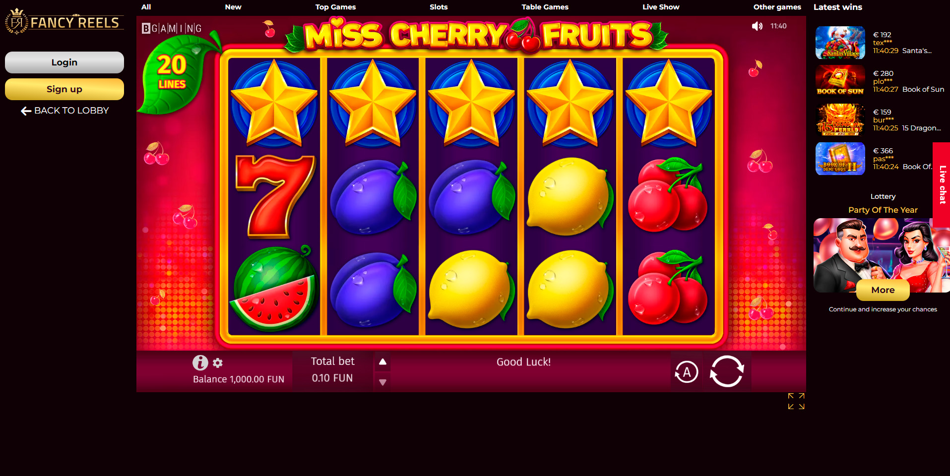 FancyReels slot