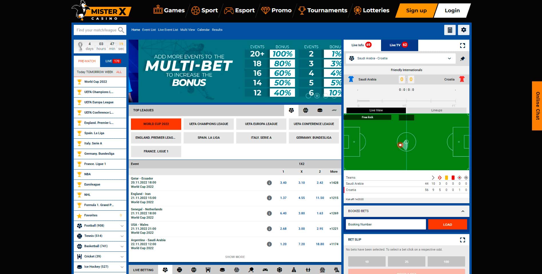 Mixter X casino betting