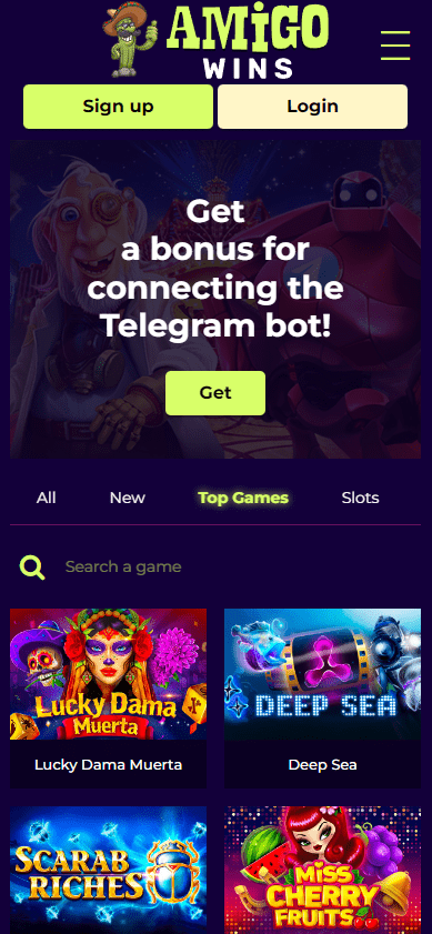 amigo wins mobile version