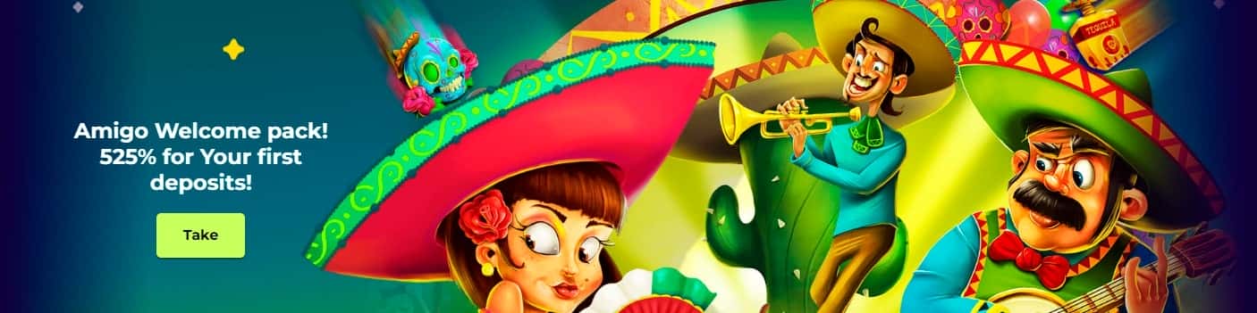 Amigo Wins casino bonus