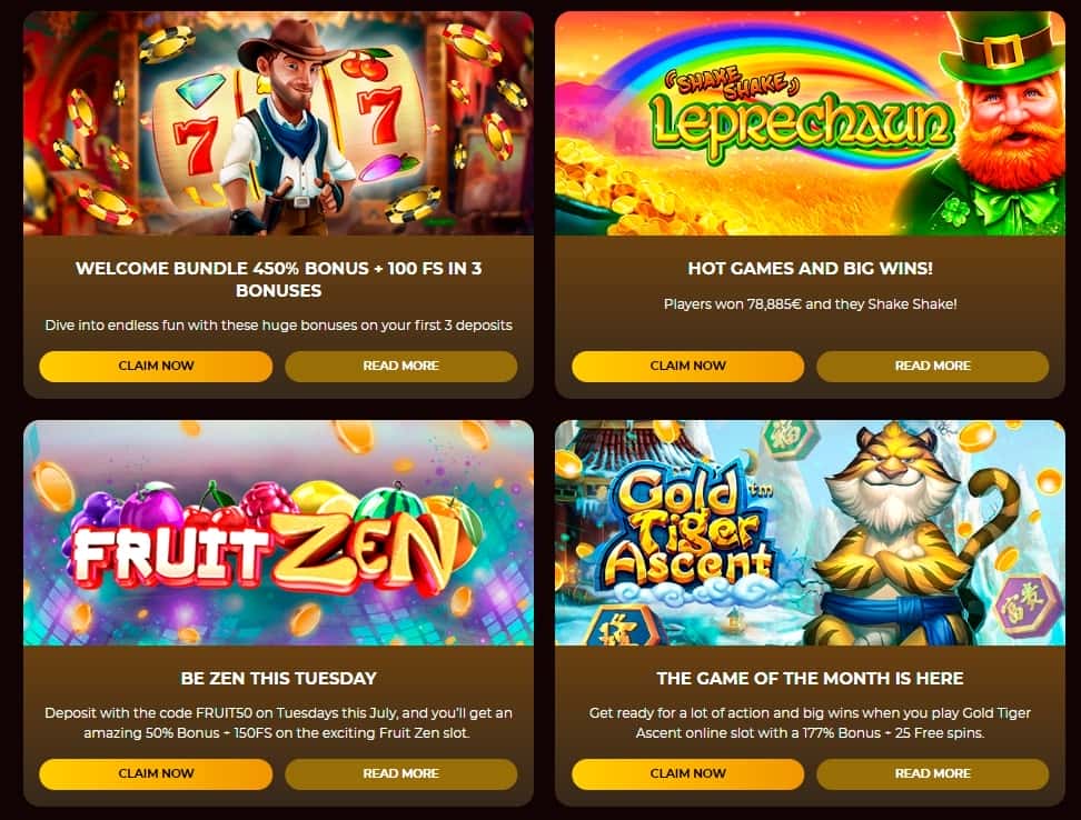 Bronze Casino bonuses
