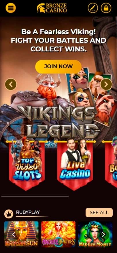 Bronze Casino mobile