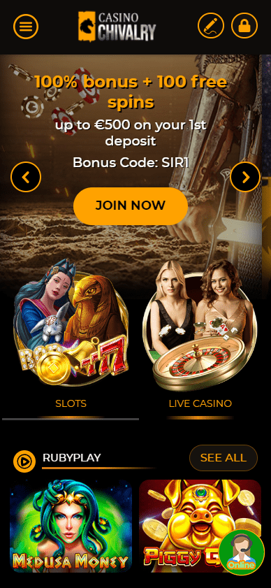 chivalry casino mobile version