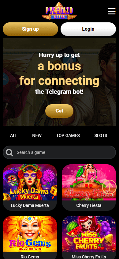 pyramid spins mobile version