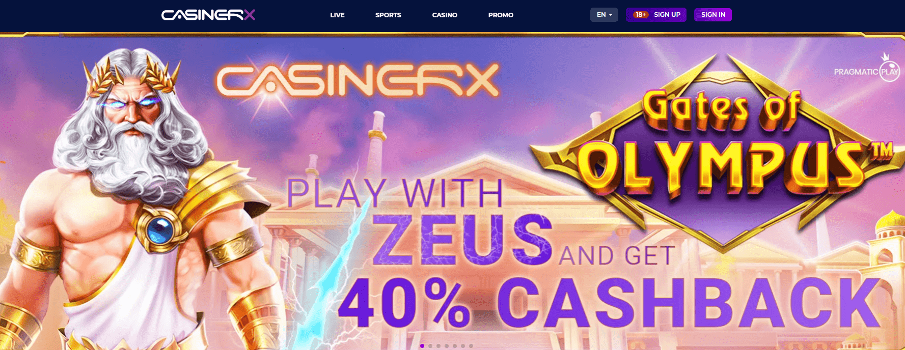 casinerx design and interface