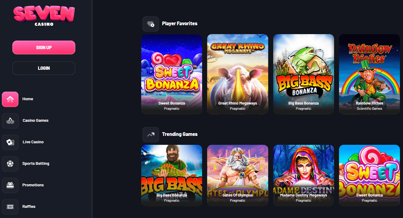 seven casino homepage