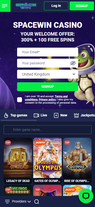 space win casino mobile version