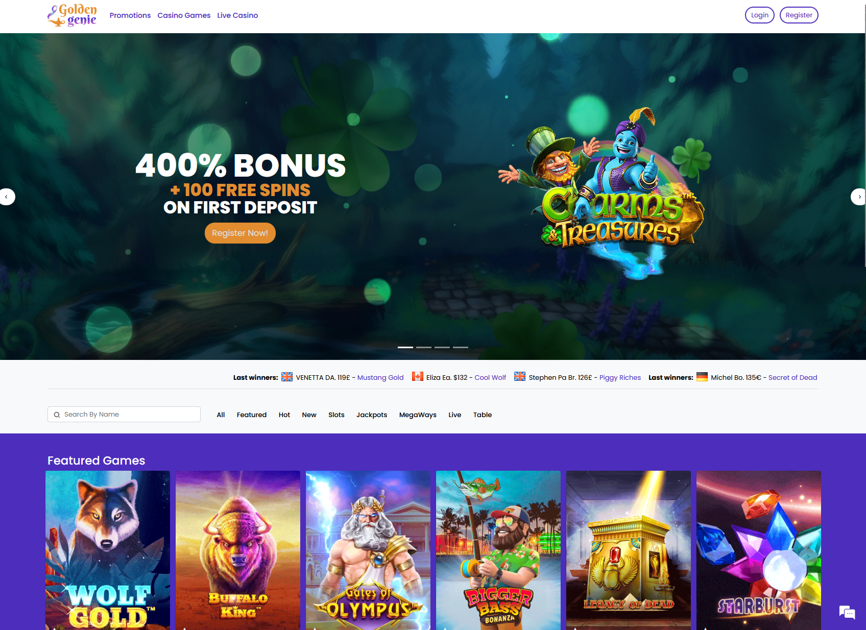 Golden Genie Homepage