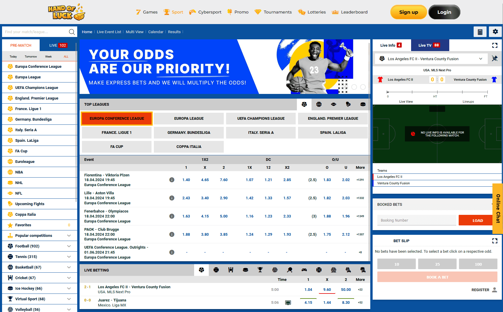 Hand Of Luck Betting