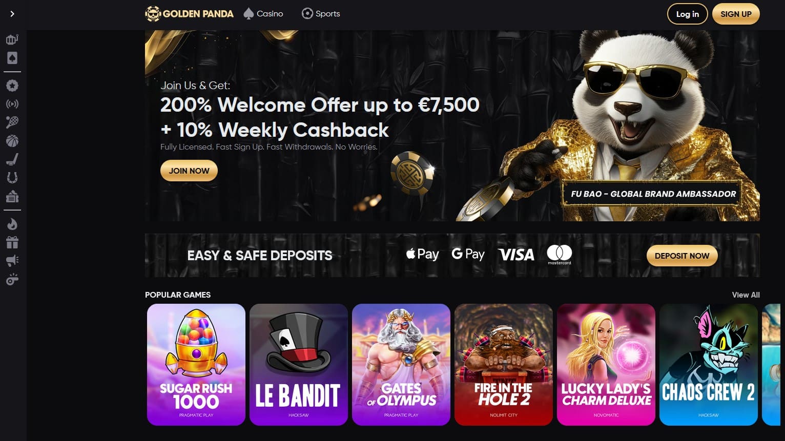 Golden Panda Homepage