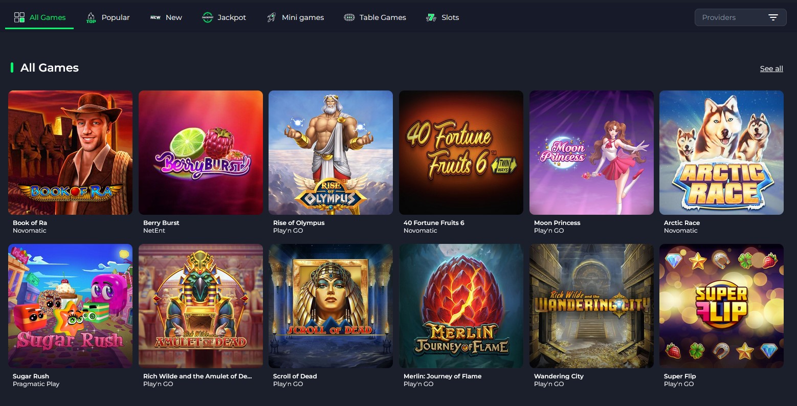 NationalBet Casino Games