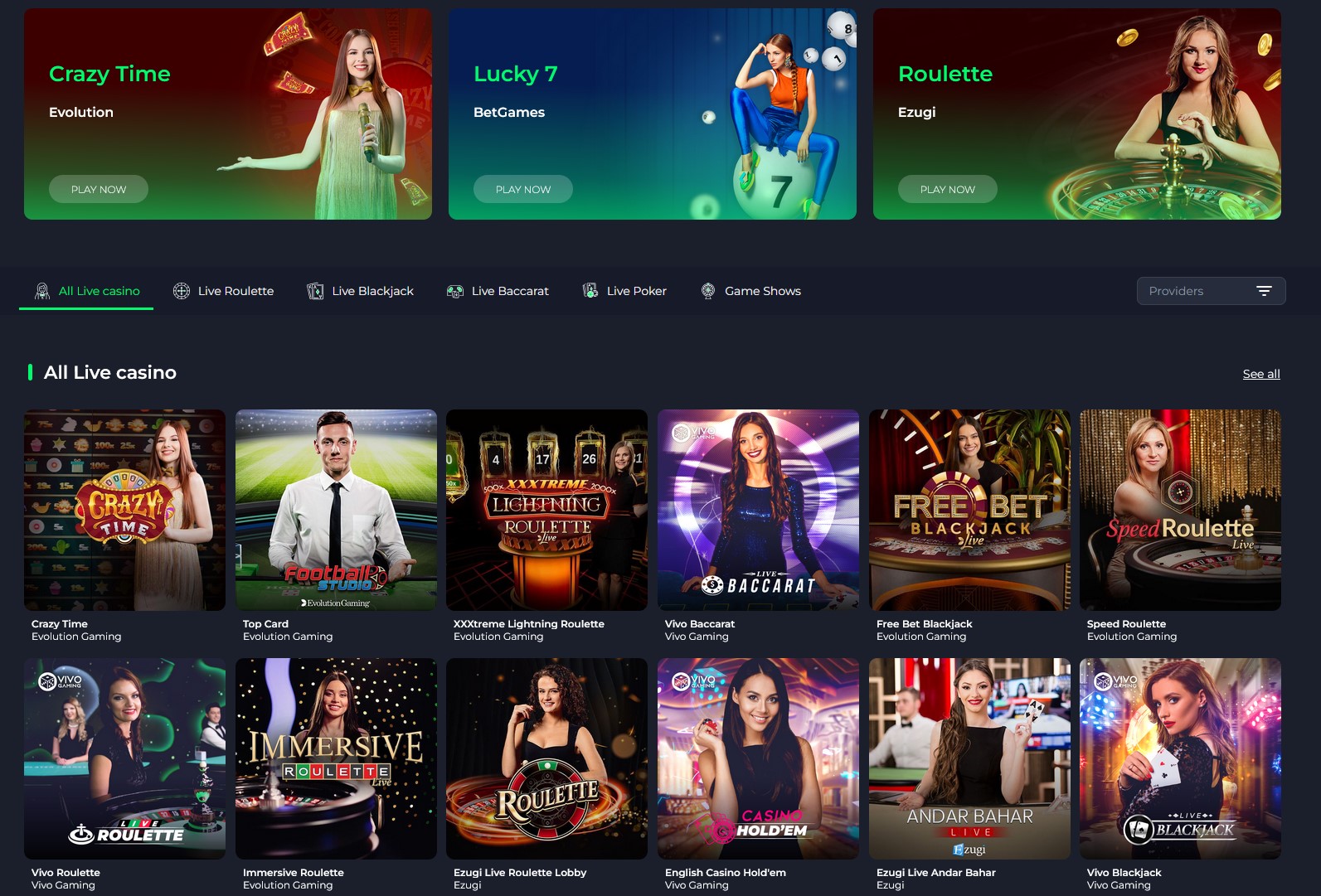 NationalBet Live Casino