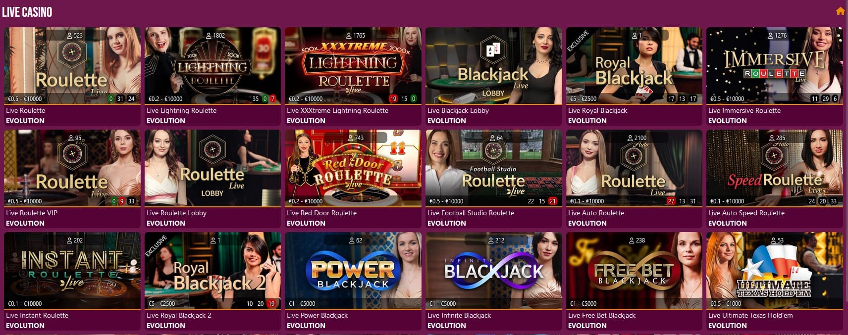 Lets Jackpot Live Casino