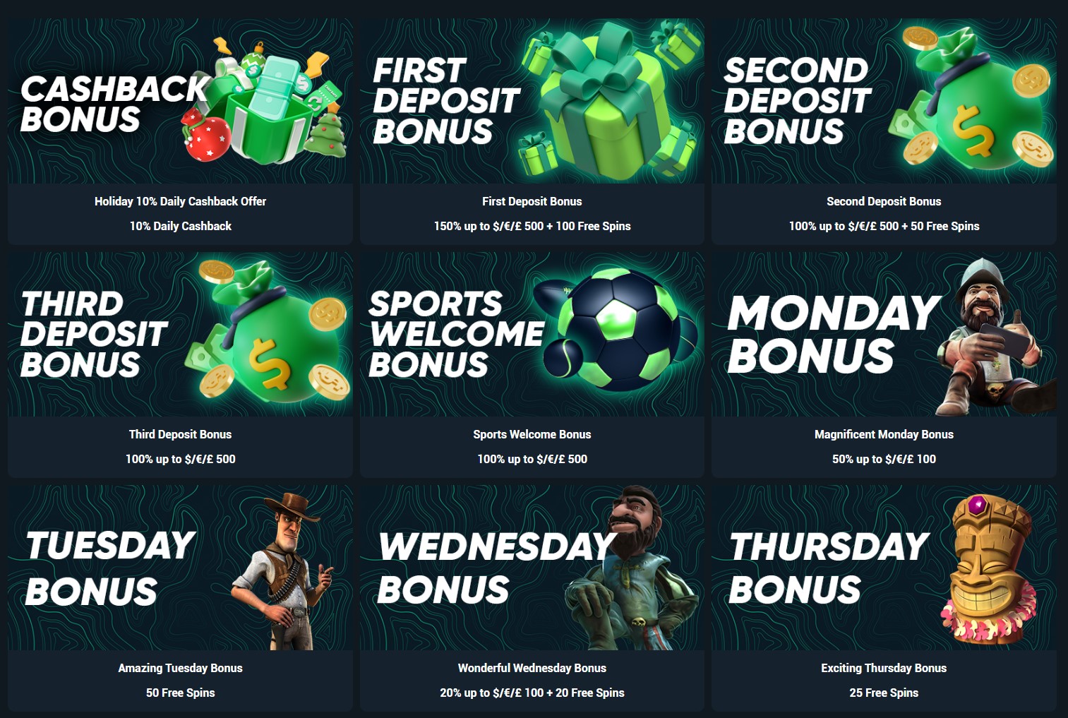 Zolotobet Casino Bonuses