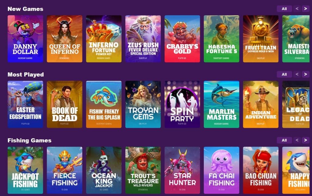 Betti Casino Games