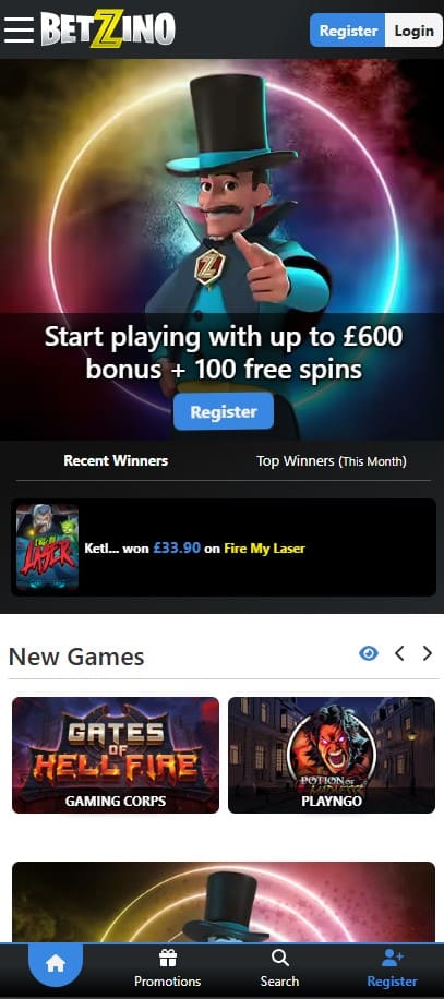 Betzino Casino Mobile