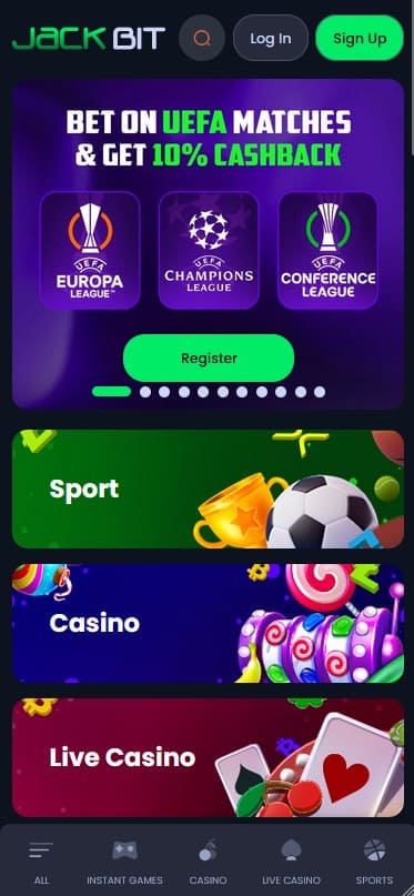JackBit Casino Mobile