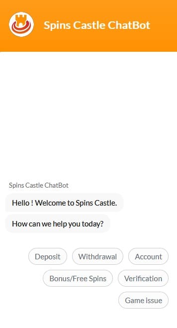 Spinscastle Casino Customer Care