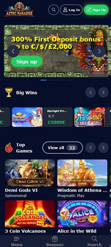 Aztec Paradise Casino Mobile