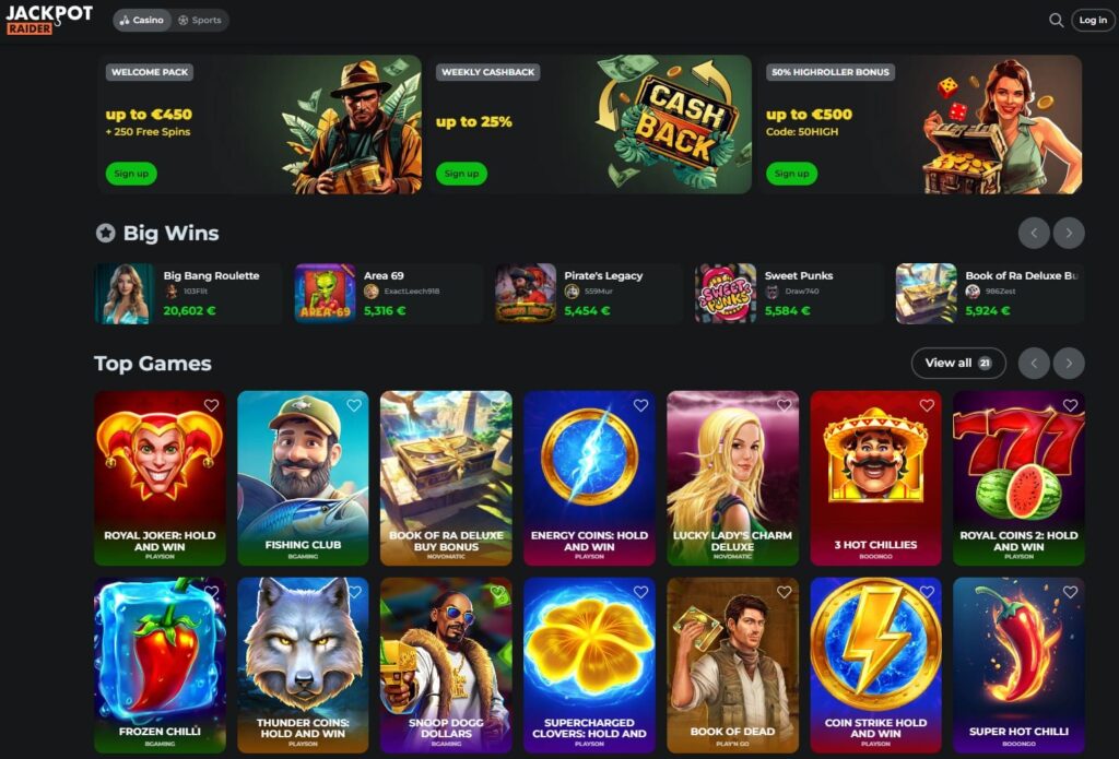 Jackpot Raider Casino