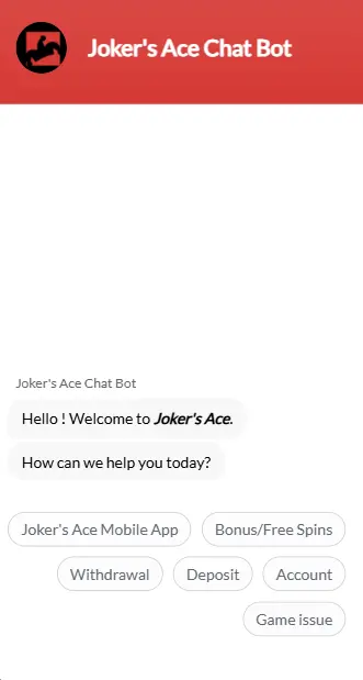 Joker's Ace Live Chat
