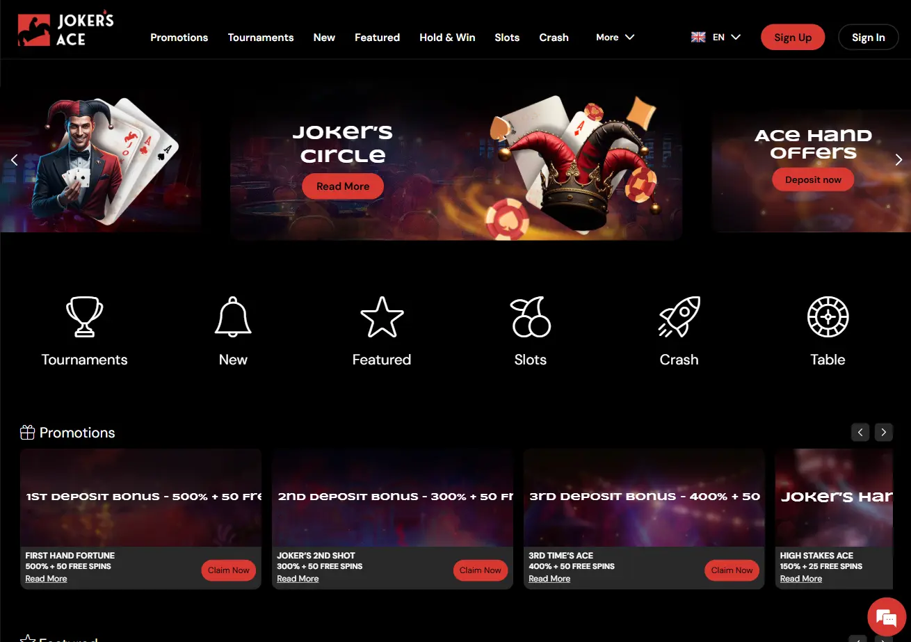 Joker's Ace Main Page