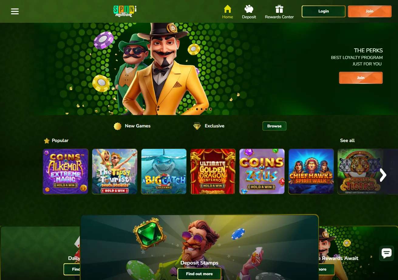 Spin Million Main Page