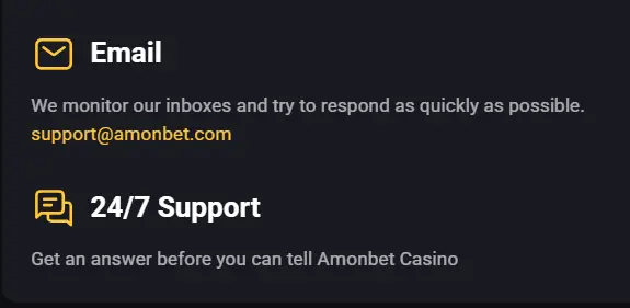Amonbet Support